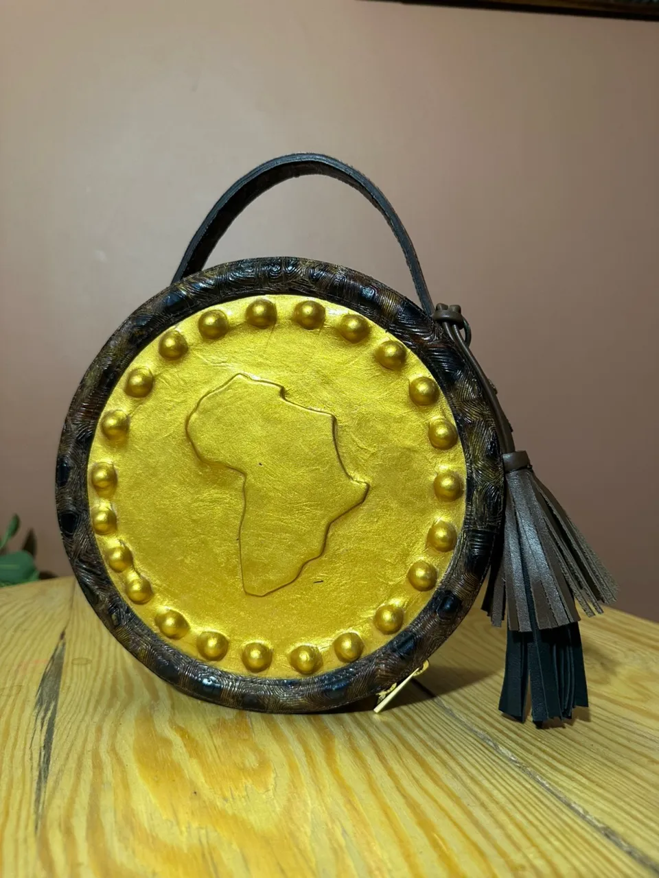 Sac Zanzibar Carapace Dorée