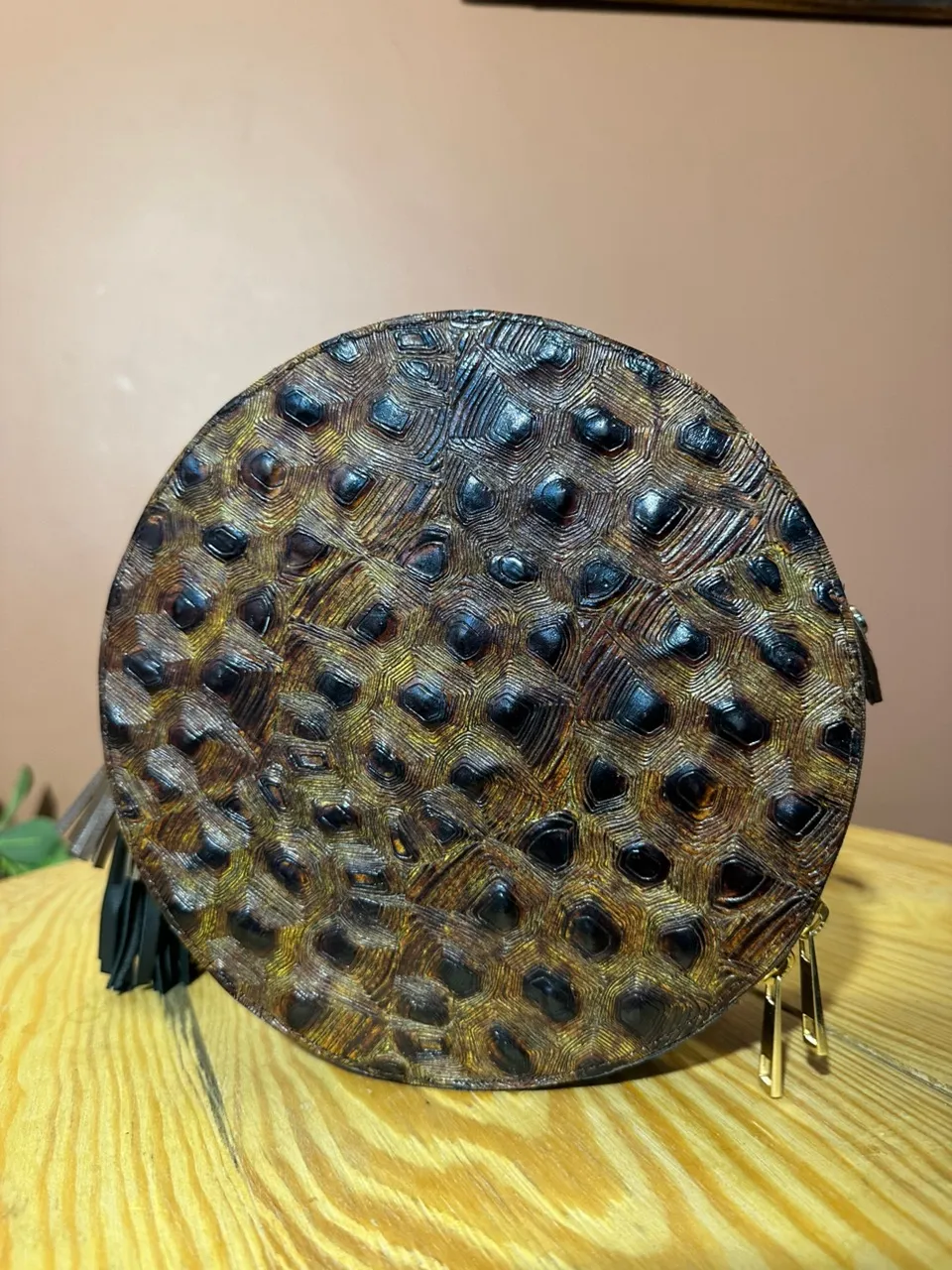 Sac Zanzibar Carapace Dorée